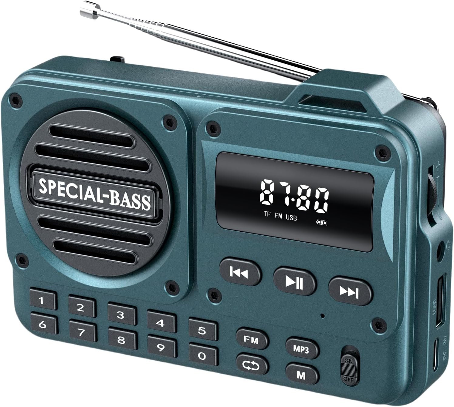 Radio FM Portative UMUTOO - Rechargeable, écran LCD, Clip Ceinture, Idéale Pour Le Sport