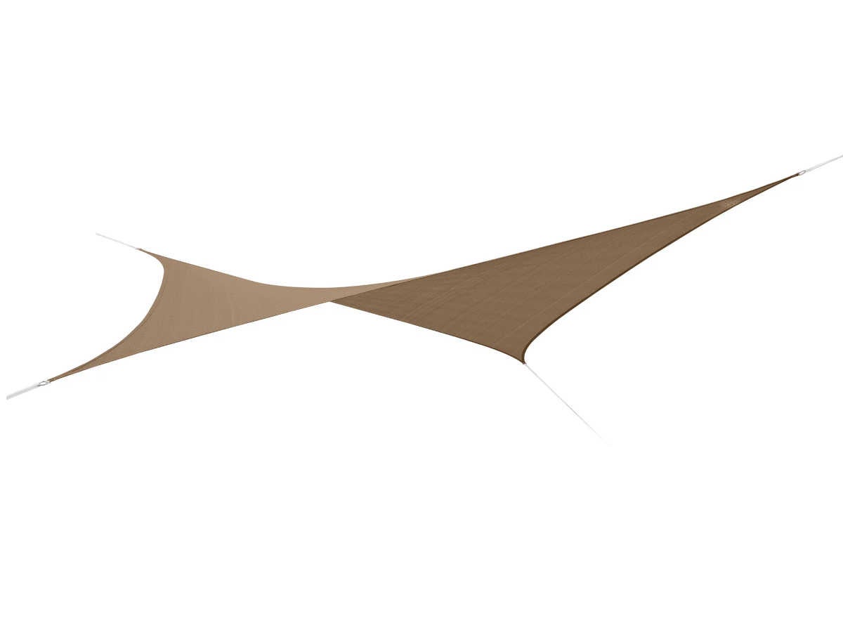 Voile d'ombrage rectangulaire 4 x 3 m - Austral - Brun havane - Jardiline - 2