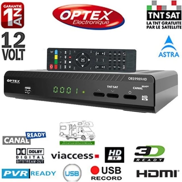 Décodeur TNTSAT DSR 3231T - Récepteur Satellite HD Astra 19.2° Full HD