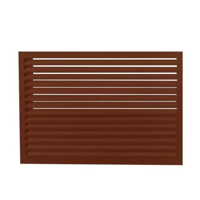 Face dos pour cache en aluminium brun rouge taille XL - DECOCLIM ...