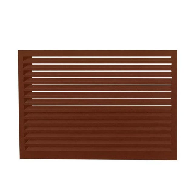 Cache Face Face dos pour cache en aluminium brun rouge taille XL - DECOCLIM ...