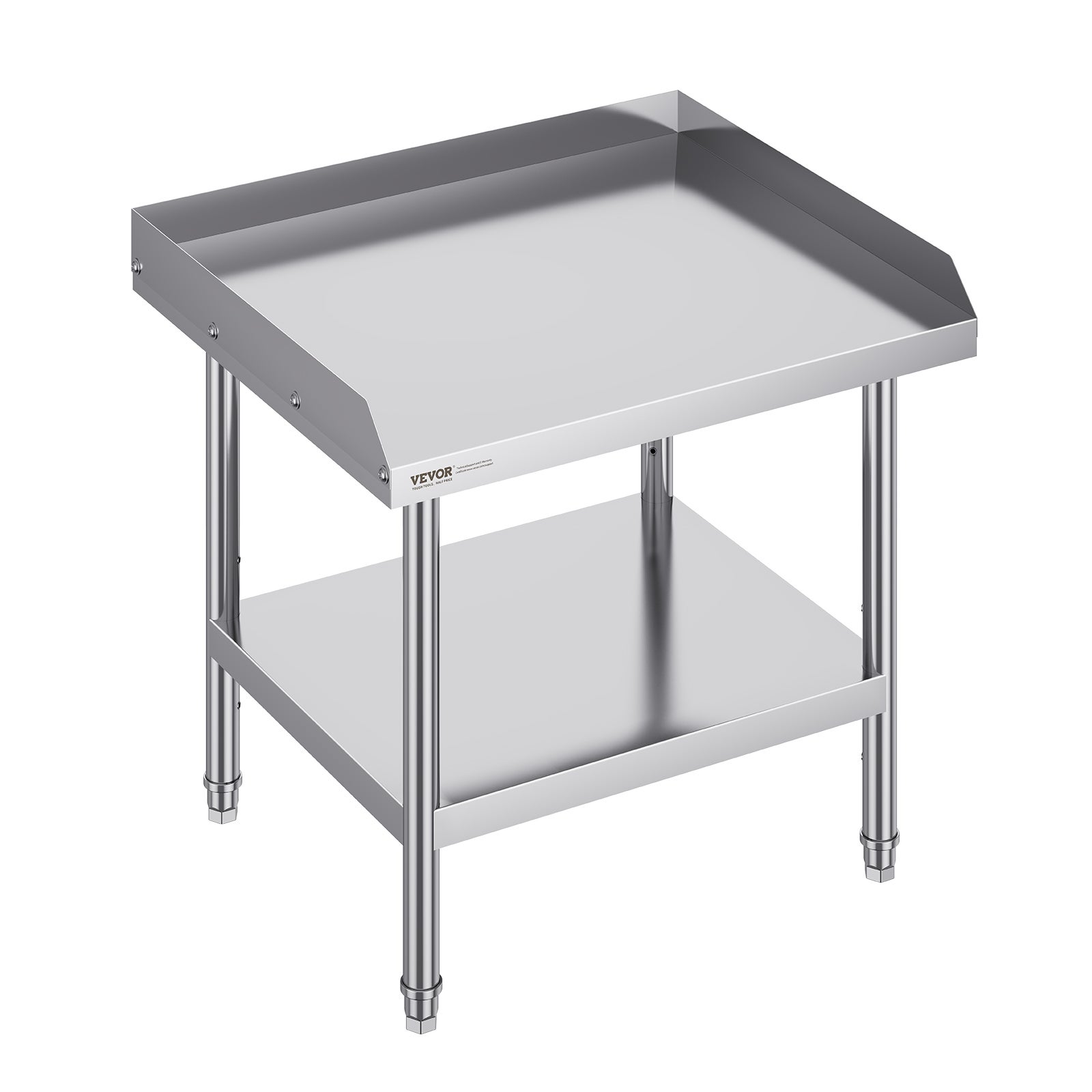 Komercyjny stół roboczy ze stali nierdzewnej o wymiarach 610x711x660mm VEVOR