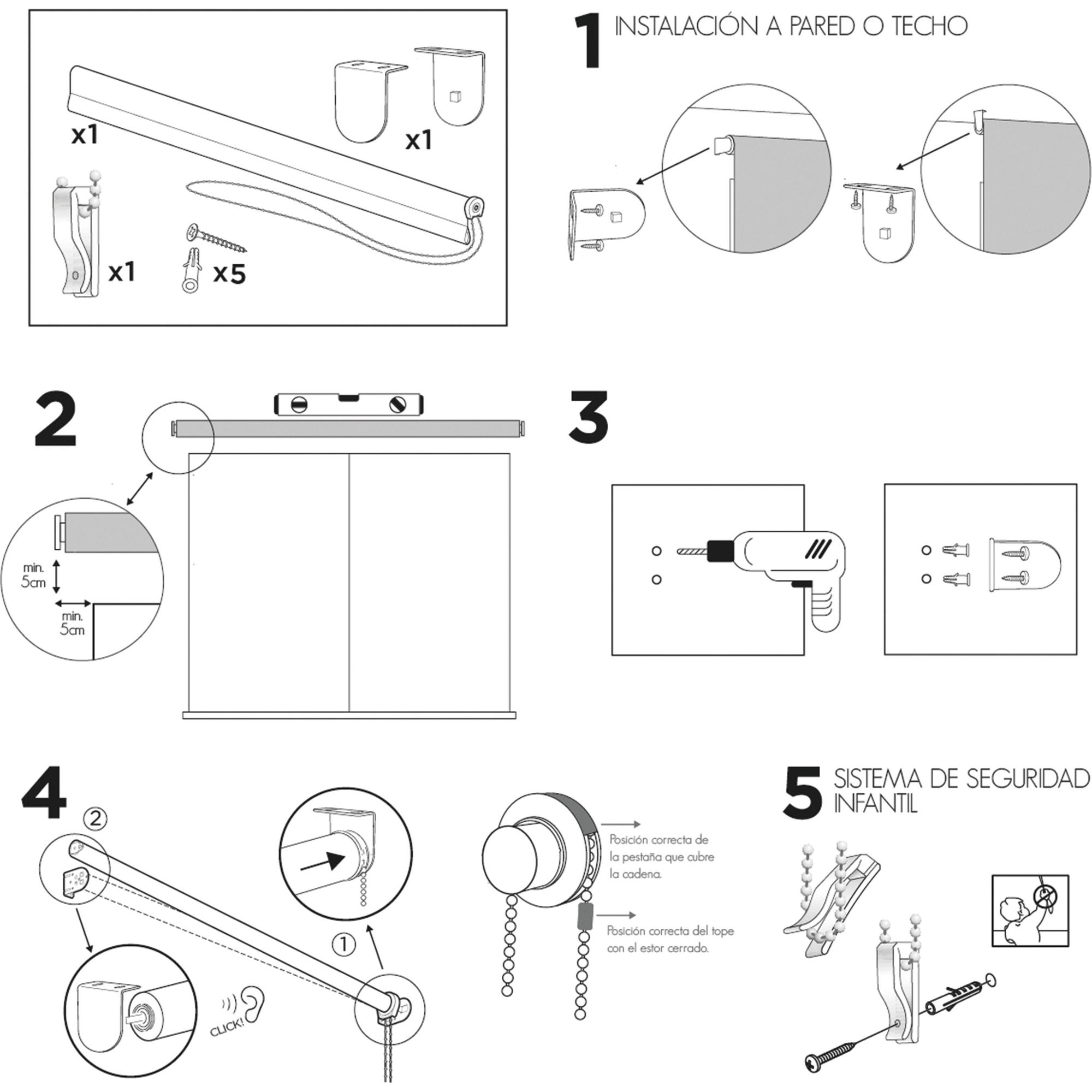 ECOMMERC3 | Tenda a Rullo Coprente Oscurante Termica misura 180x230 - Tessuto Isolante Freddo/Calore misura 177x225 - 5