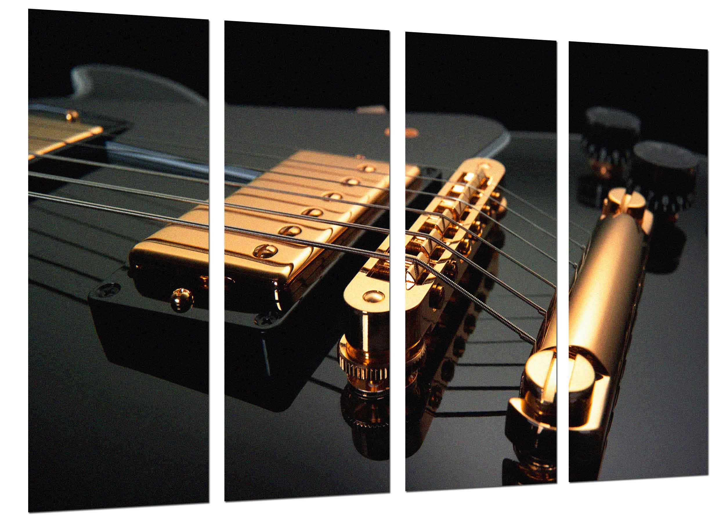Musica, instrumento guitarra gibson, rock, impresión fotográfica sobre madera, cuadro moderno decorativo