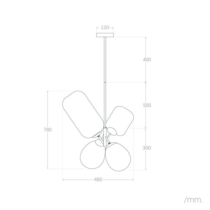 Lampadario Ledkia Papallona 60 W - 7