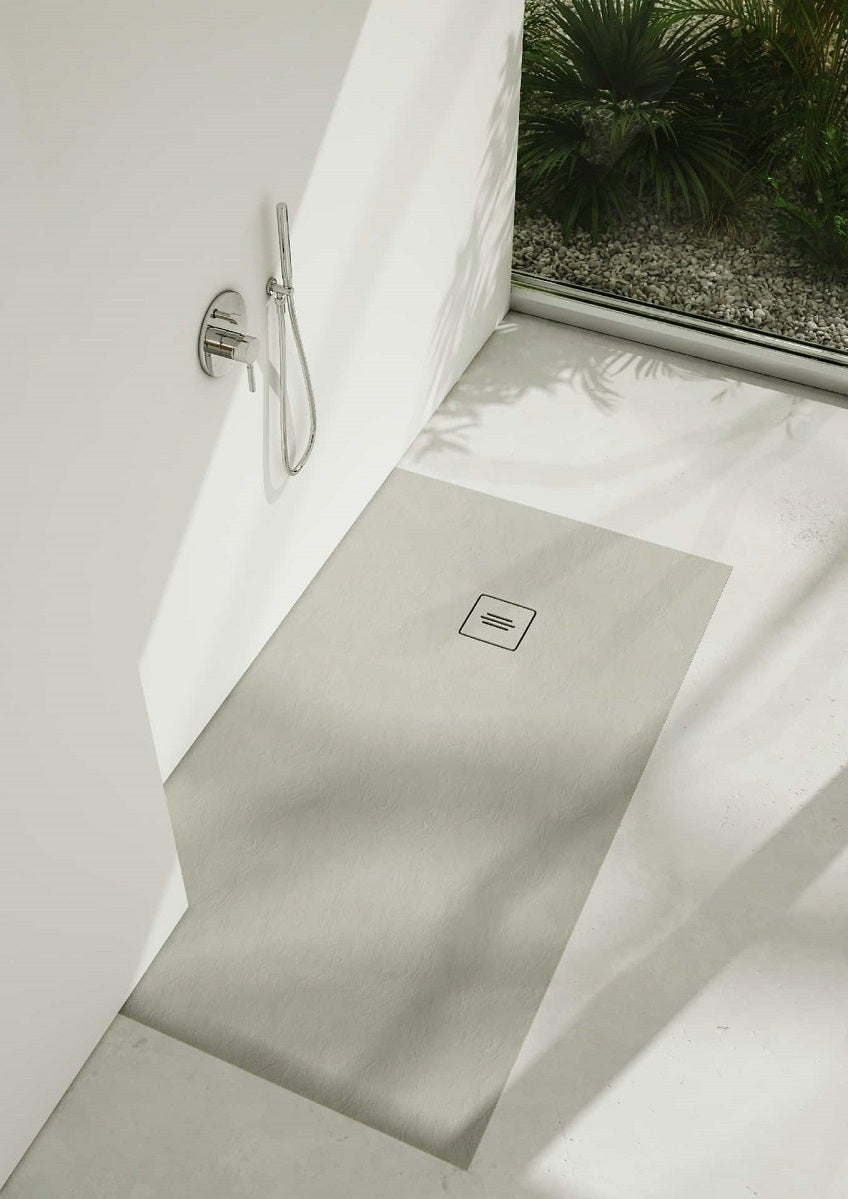 Plateau De Salle De Bain En Silicone Gris NiHome - Antidérapant, Rangement Pour Produits