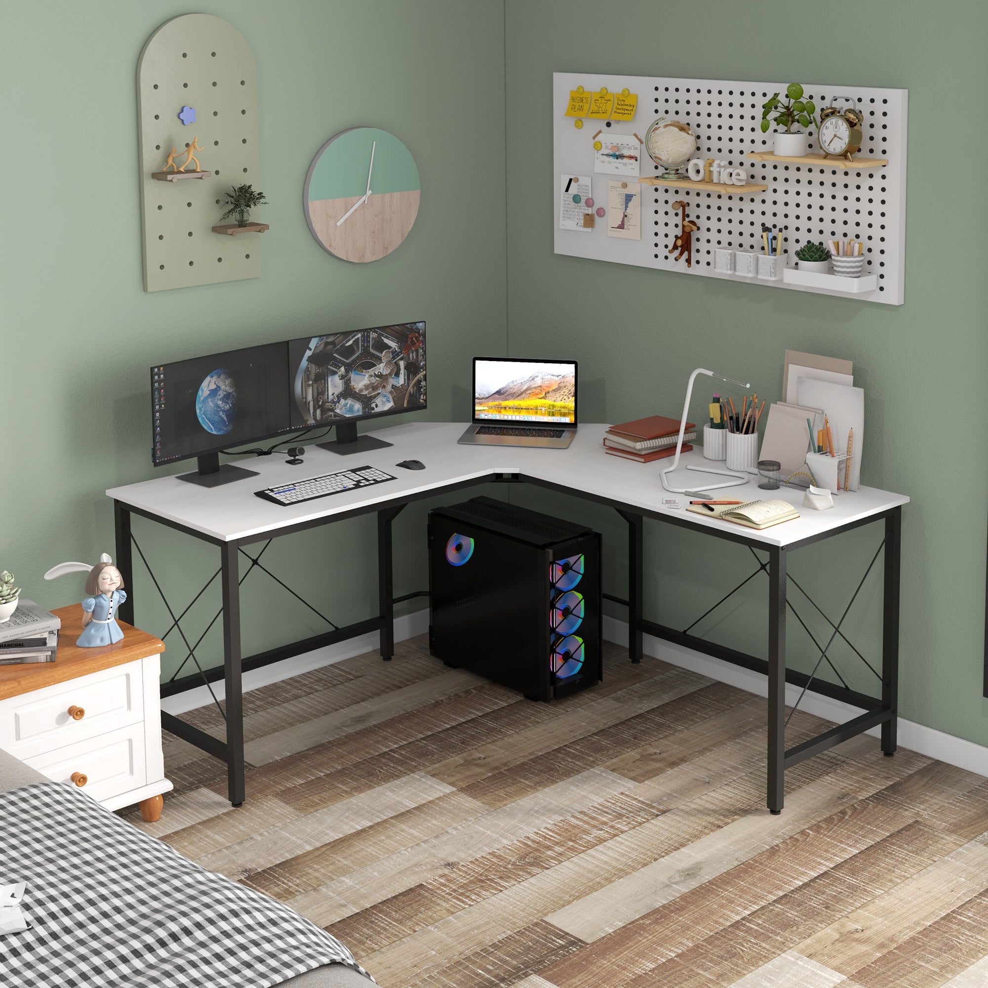 Bureau Assis-debout Réglable HOMCOM - 70x60 Cm - Hauteur 70,5-120 Cm - Plateau Inclinable - Roulettes Avec Freins