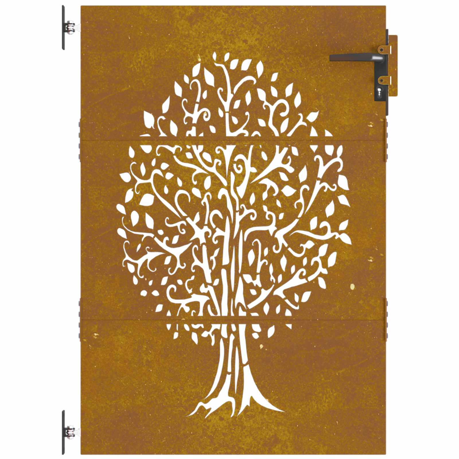 vidaXL Portail de jardin 85x150 cm acier corten conception de l'arbre - 3