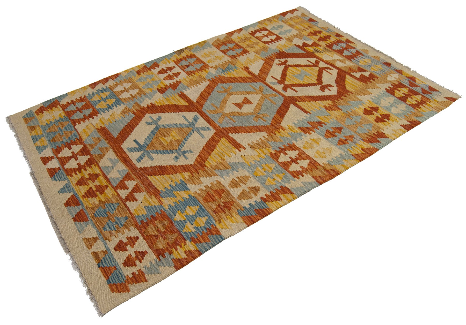145x102 CM Oryginalny, ręcznie robiony kilim Klasyczny styl Łatwy do czyszczenia