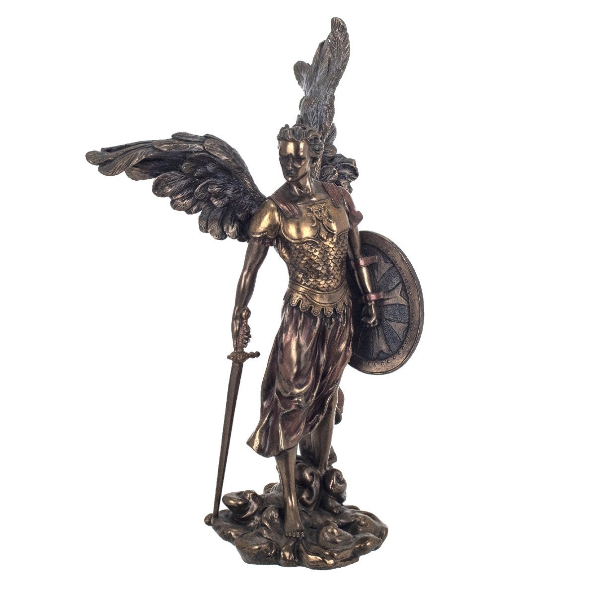By sigris figura de arcángel miguel dorada figuras bronce colección clásico signes grimalt decor and go