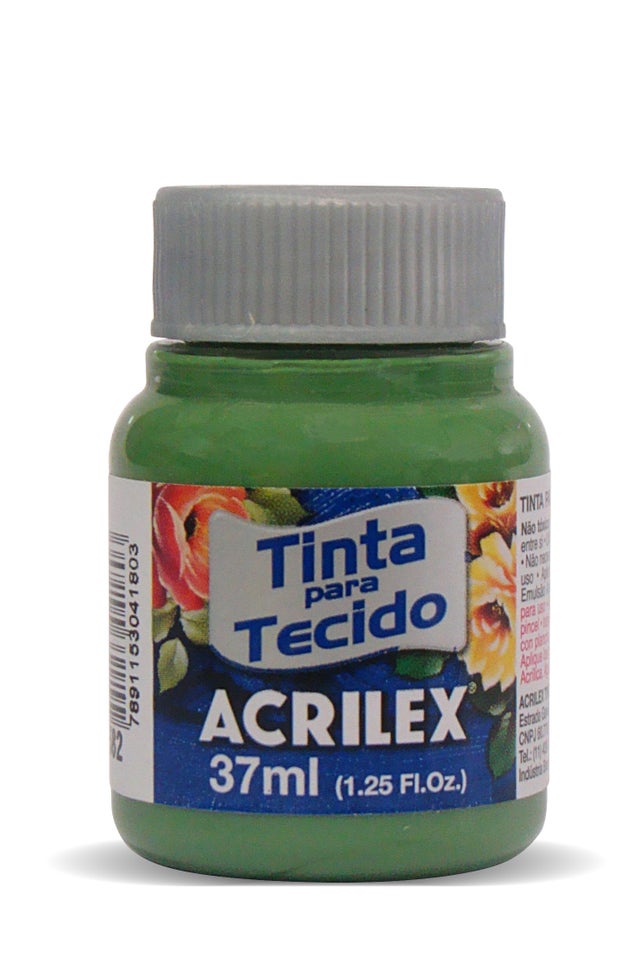 TINTA PARA TECIDO ACRILEX VERDE RELVA 582 37ML 04140