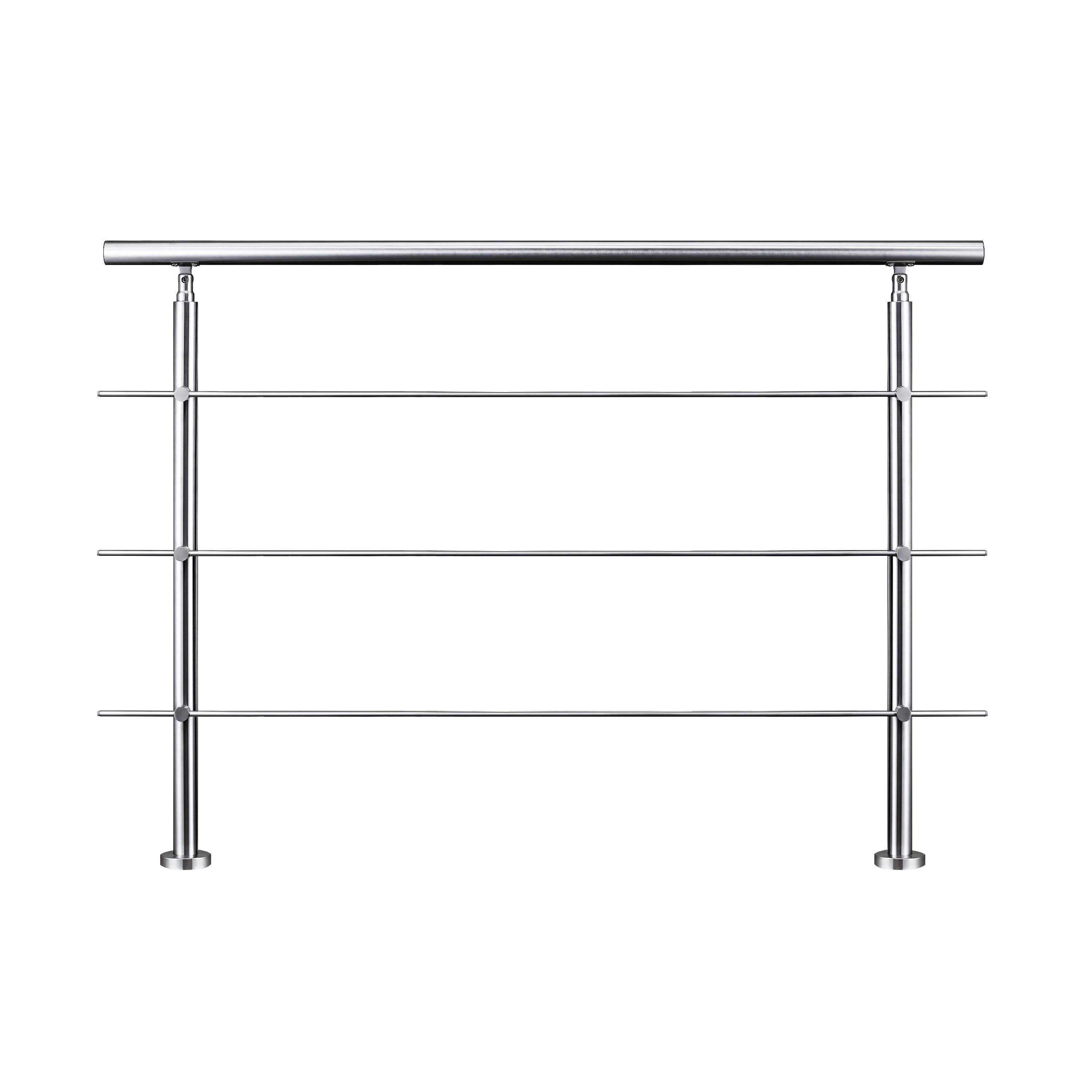 Garde-corps 120cm avec main courante, en acier inoxydable 201, pour ...