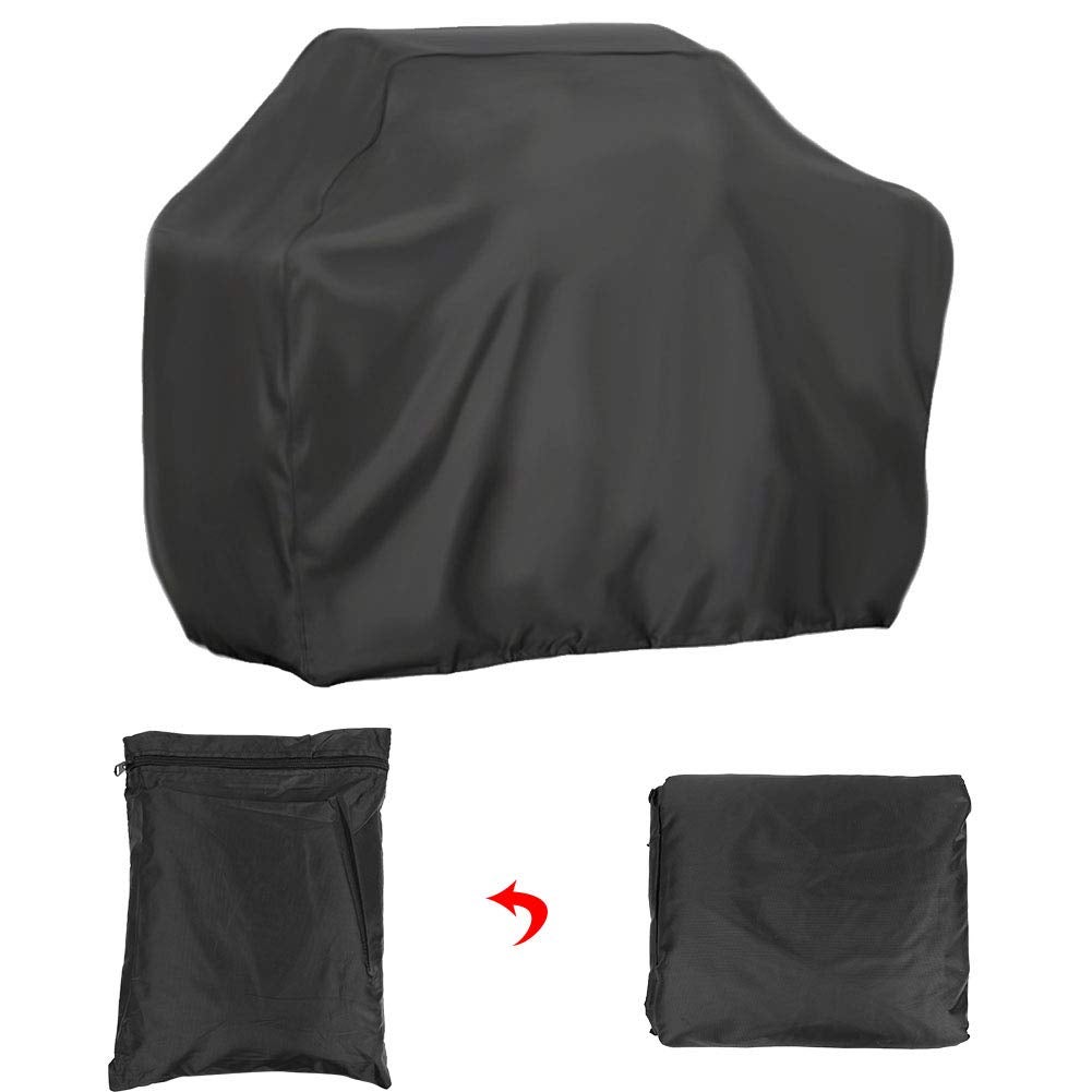 Housse de barbecue en tissu Oxford imperméable, anti-poussière et anti-UV, housse de barbecue à gaz d'extérieur pour barbecue de cour (145 x 61 x 117) - 4