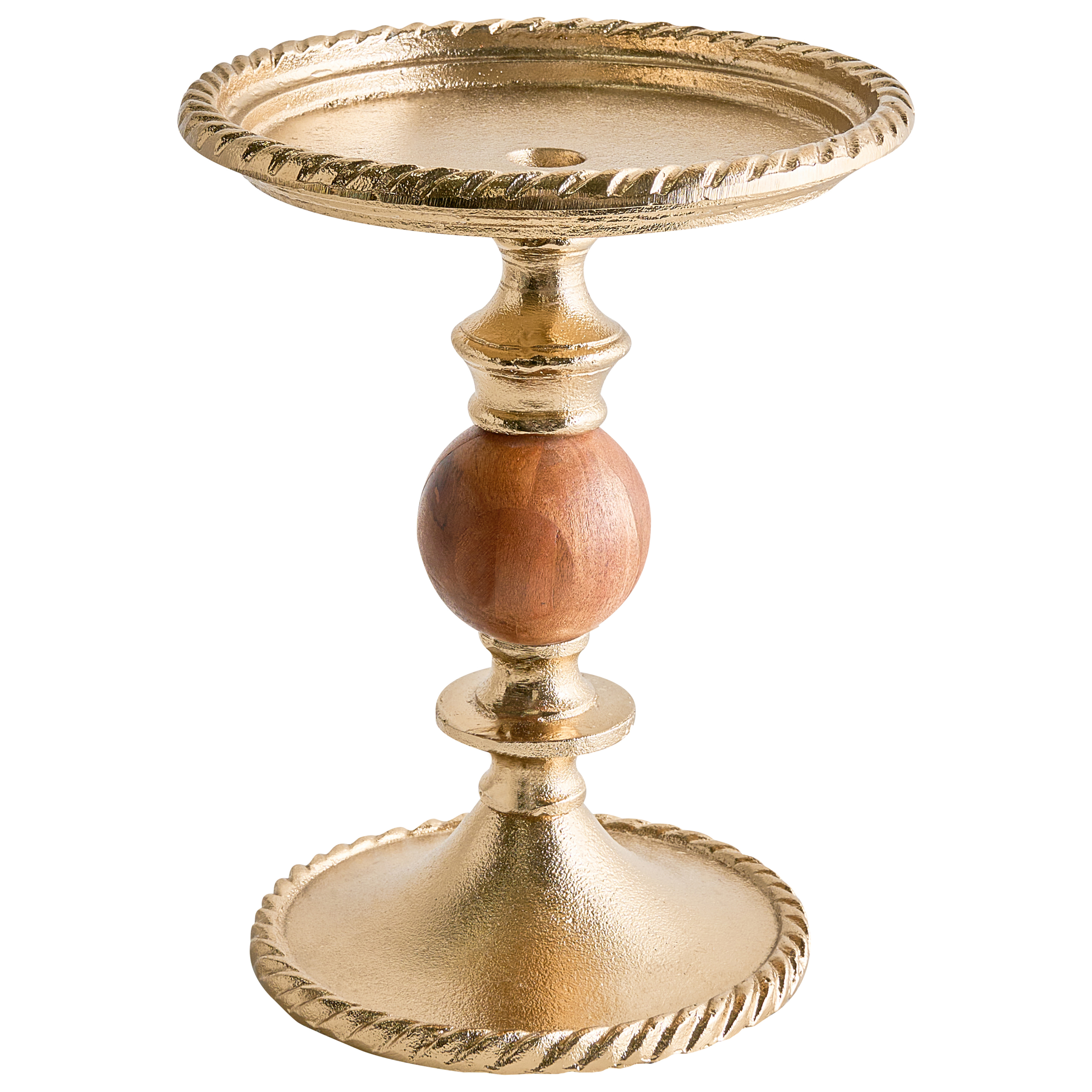 Suport de lumânări VODNO Metal 31 cm Auriu