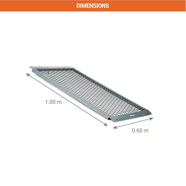 Rampe de chargement 1.00m - Largeur: 0.60m - Capacité de charge 200kg - 13063 - 2