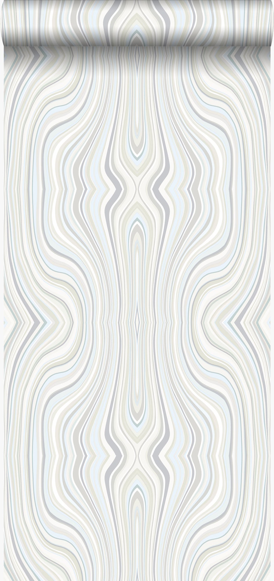 Papier Peint Lignes Graphiques Beige 53 Cm X 10 05 M Origin 
