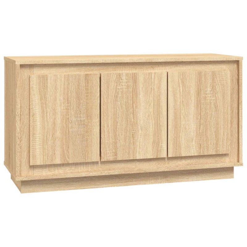 VidaXL Credenza In Truciolato Rovere Sonoma – 104x35x70 Cm – Con 2 Cassetti E 2 Ante – Stile Industriale - 4
