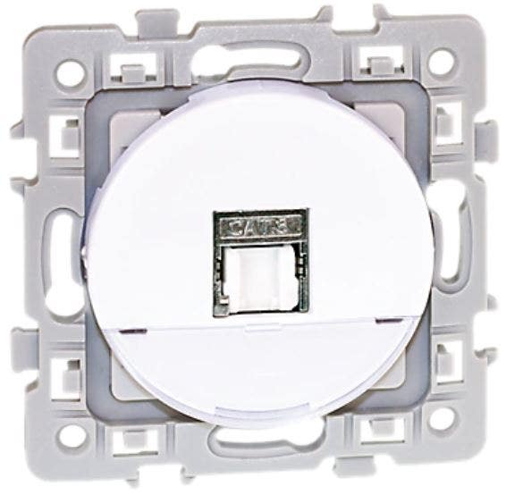 Double prise RJ45 catégorie6 FTP spéciale goulotte... - LEGRAND 076546