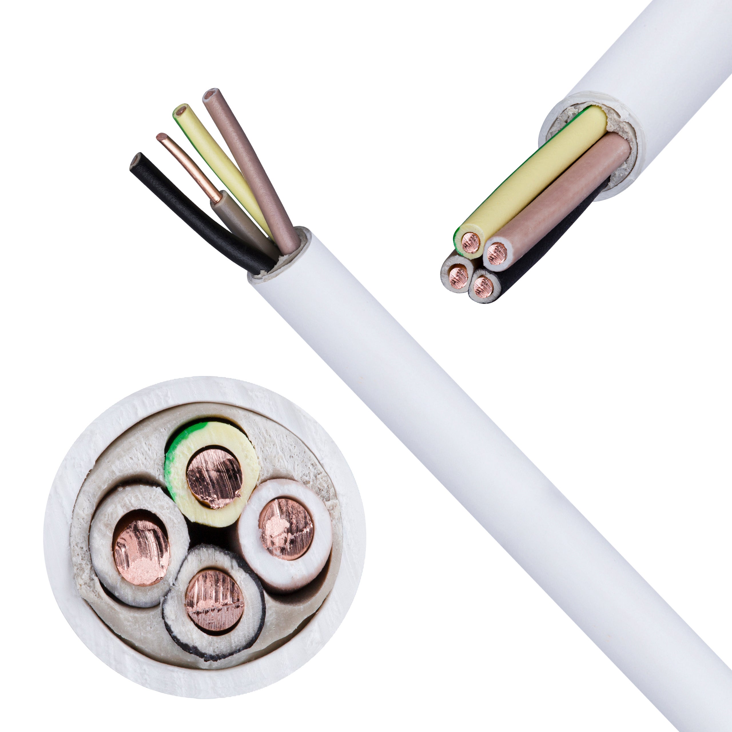 Przewód kabel instalacyjny YDY 4x1,5mm2 450/750V okrągły ELEKTROKABEL 100m