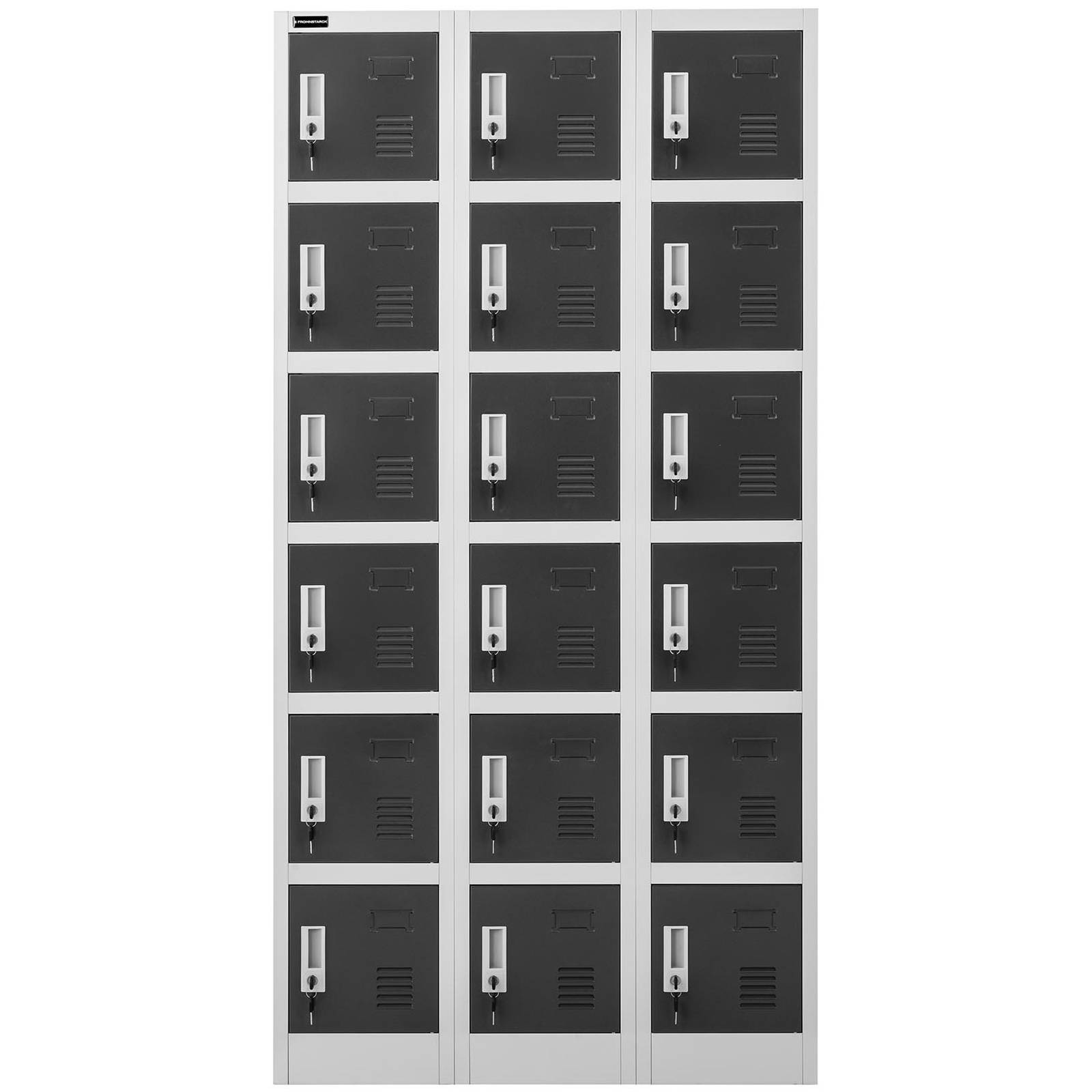Armoire Vestiaire - Fromm & Starck - 18 Casiers Verrouillables Materiau Metal Couleur Gris 90198786
