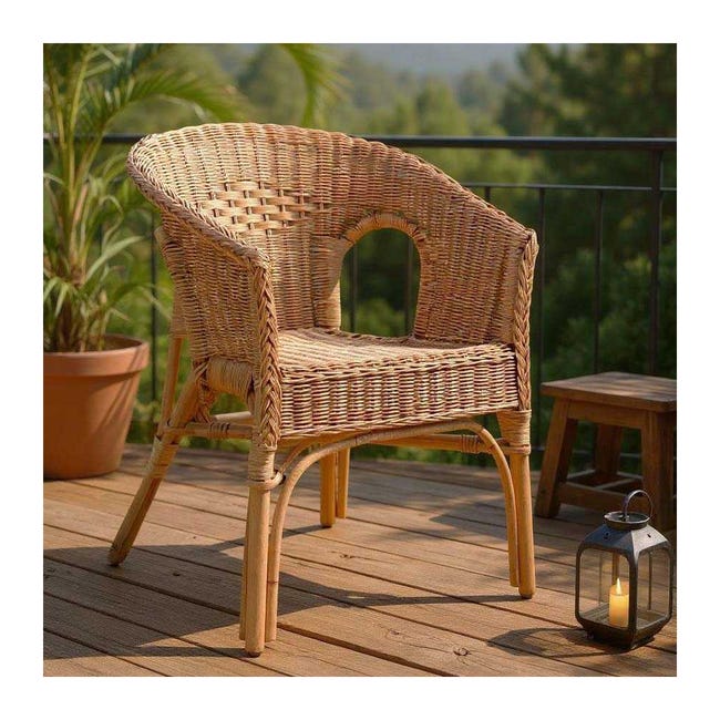 Set di 2 poltrone in rattan marrone Bistro | Maisons du Monde Set di 2 poltrone in rattan marrone Bistro | Maisons du Monde