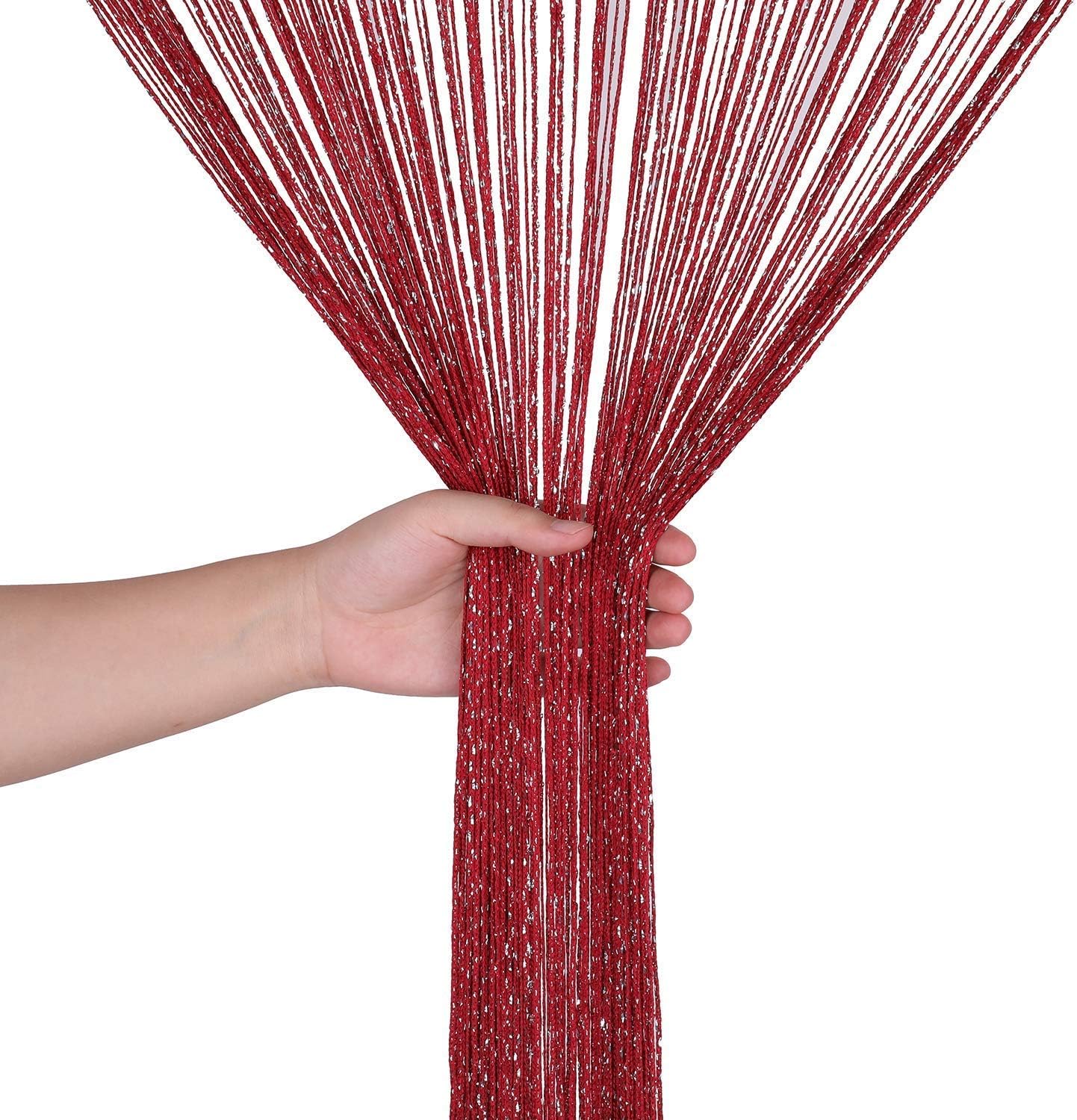 Perline appese a sfera con nappe, finiture con frange, 6 metri for