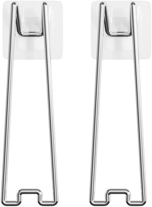 ULTECHNOVO – Cavalletto Adesivo Posteriore In Metallo Per Cornici – Nero, 18x6x4 Cm – Supporto Stabile