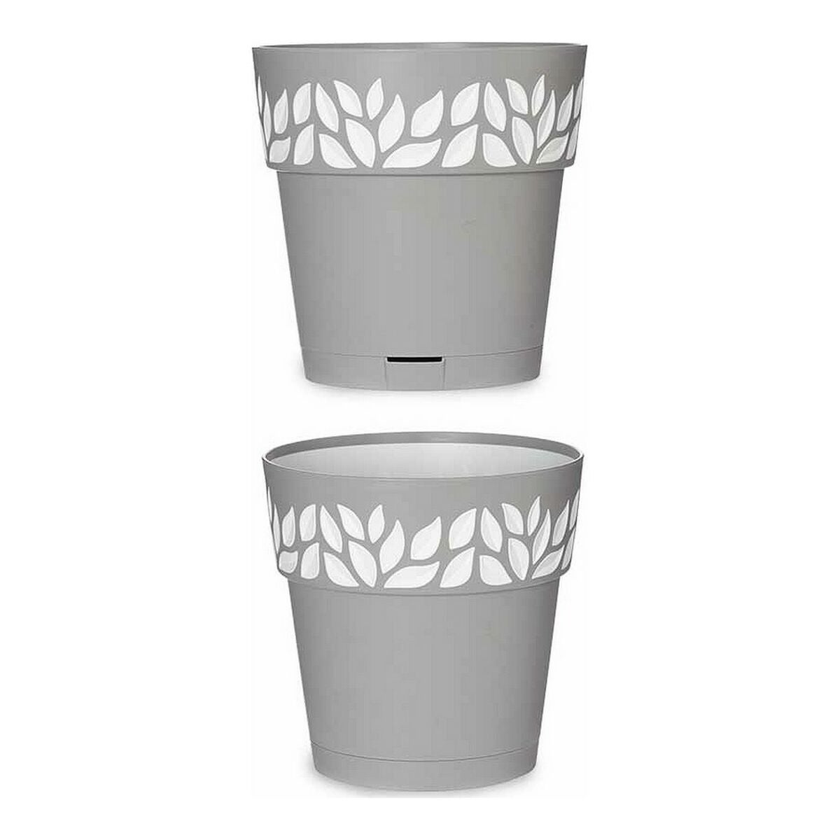 Vaso Cloe Tondo Ris.Acqua Grigio 20 H 19 Stefanpl - 2