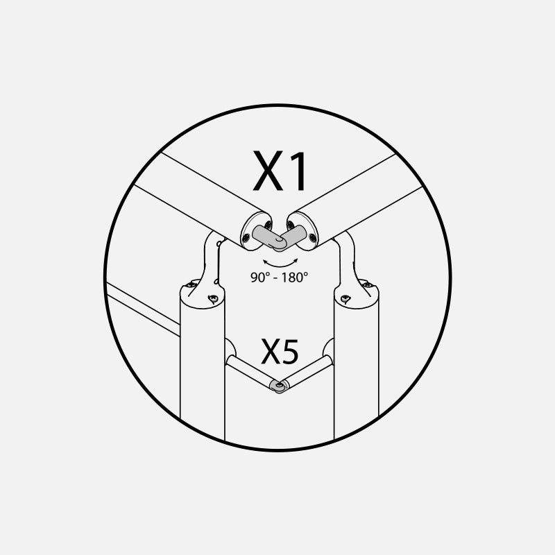 Kit d'angle pour garde-corps - 2