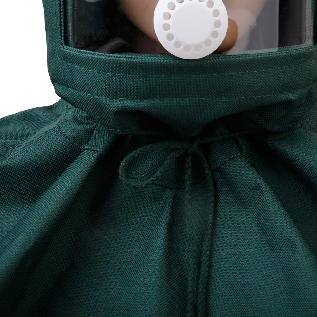Casque de protection anti-vent - Masque de sablage, protection contre la poussière, idéal pour travaux de sablage et usage industriel - 4