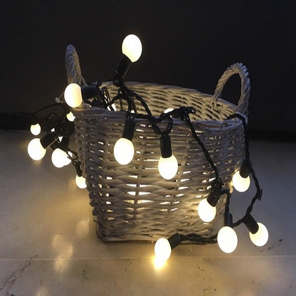 Guirlande Extérieure Noire – 10 Ampoules G45 – 8m – IP65 – Lumière Chaude - 4