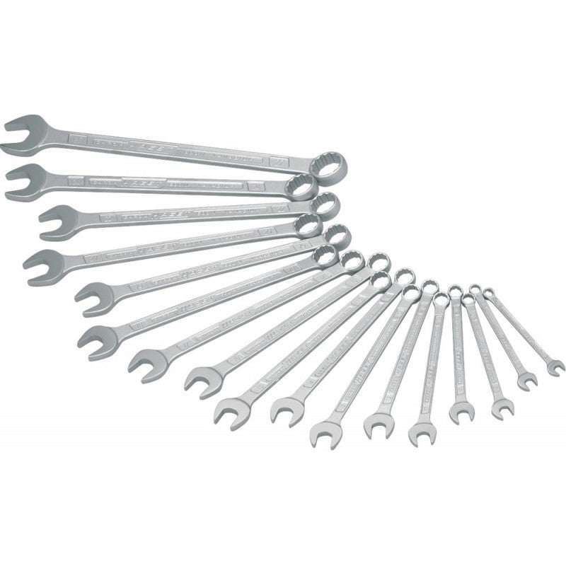 DURATECH Lot de 17 clés mixtes en acier au chrome vanadium chromé mat DIN 3113 6-22 mm avec sac roulé DURATECH Lot de 17 clés mixtes en acier au chrome vanadium chromé mat DIN 3113 6-22 mm avec sac roulé
