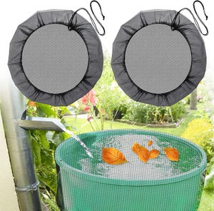 Rete Di Raccolta Dell'acqua Piovana In Tre Parti, 95 Cm - Copertura Per Barile Rotonda Regolabile Con Coulisse Protezione Contro Foglie Morte Insetti E Inquinamento Dellacqua 90595233