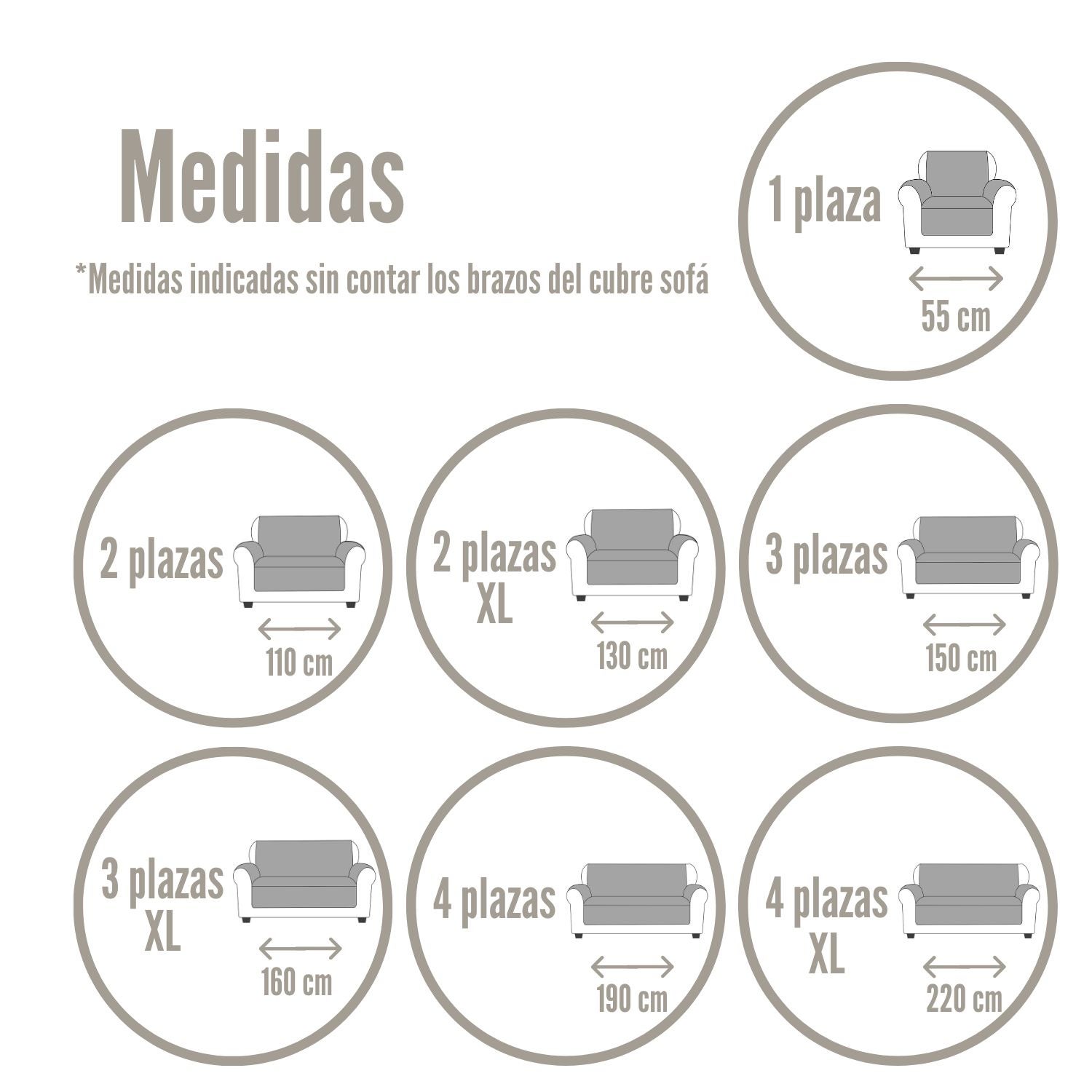 Cubre Sofá Acolchado Reversible 1 plaza S&T Sofa Covers Nina Lino / Cuero - 5