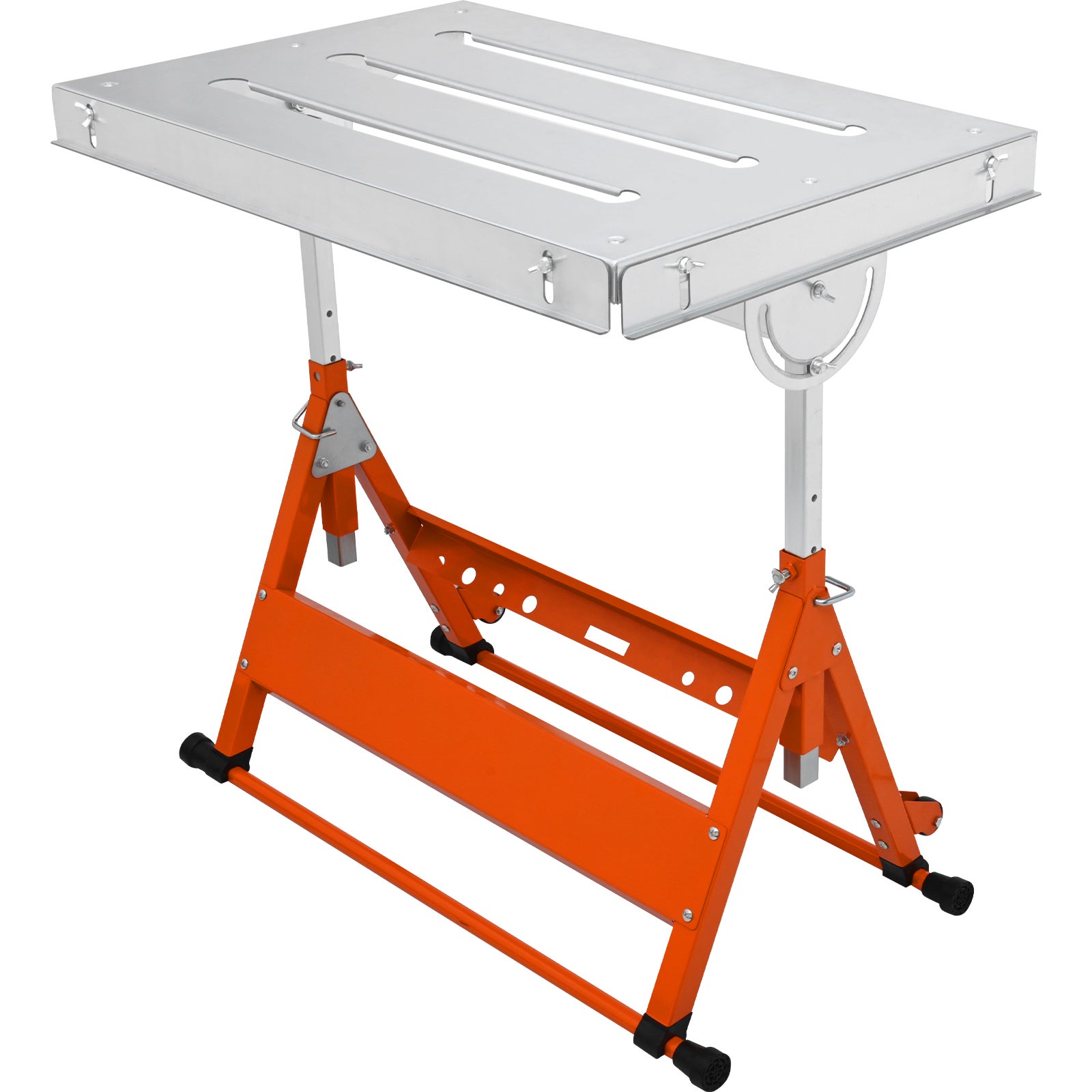 Składany stół spawalniczy 30"x20" Stół warsztatowy 181kg Ładowność Regulacja wysokości od 25" do 32" Regulowany kąt 0°/30°/90° Stół warsztatowy VEVOR