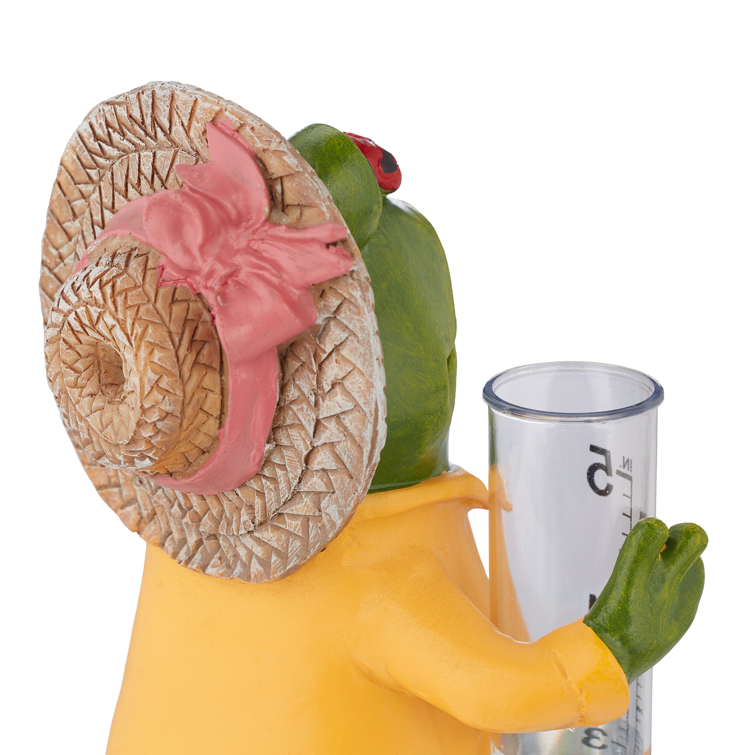 Pluviomètre grenouille jardin, résistant intempéries, mesure précipitations, HxLxP: 19x10,5x8 cm, multicolore, Relaxdays - 7