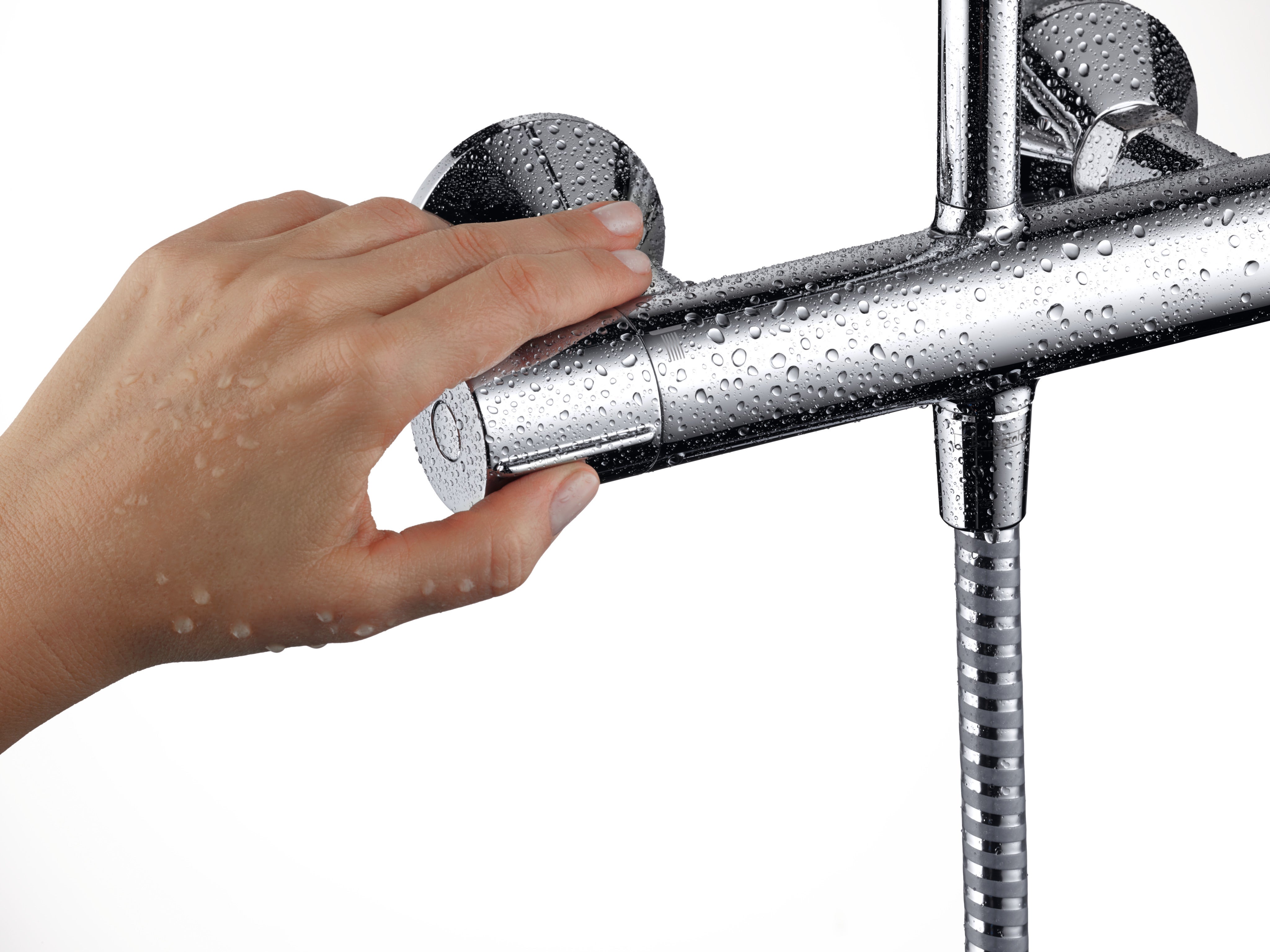 Colonne de douche thermostatique HANSGROHE Vernis Shape 230 chromé - 8