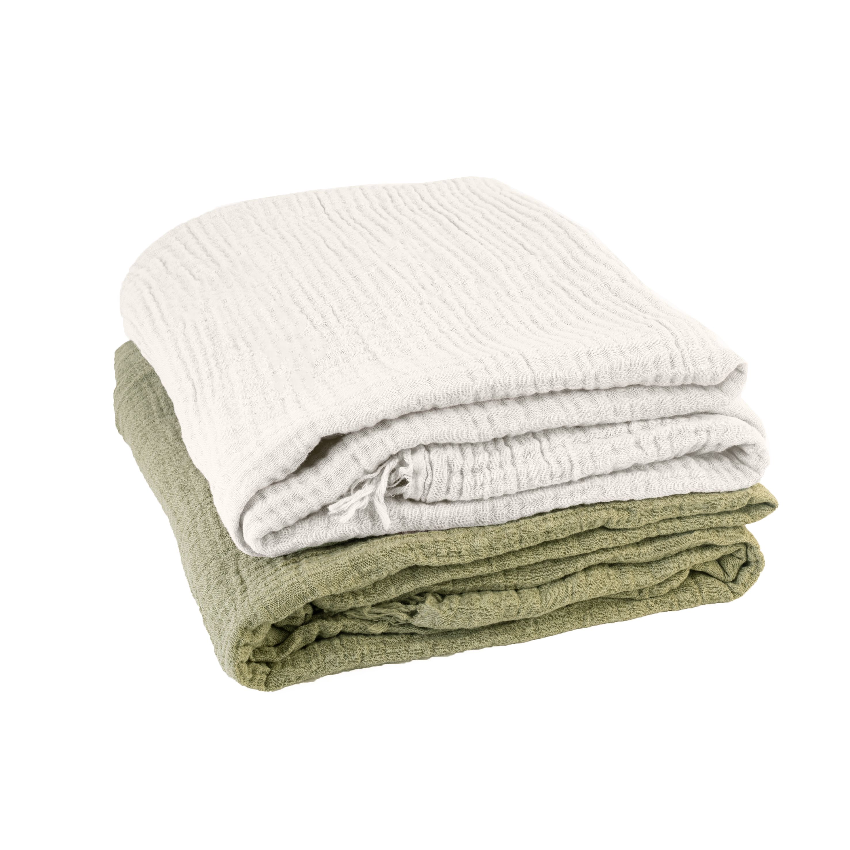 Plaid Ninon INSPIRE coton Beige Trench 130x170 cm - 5