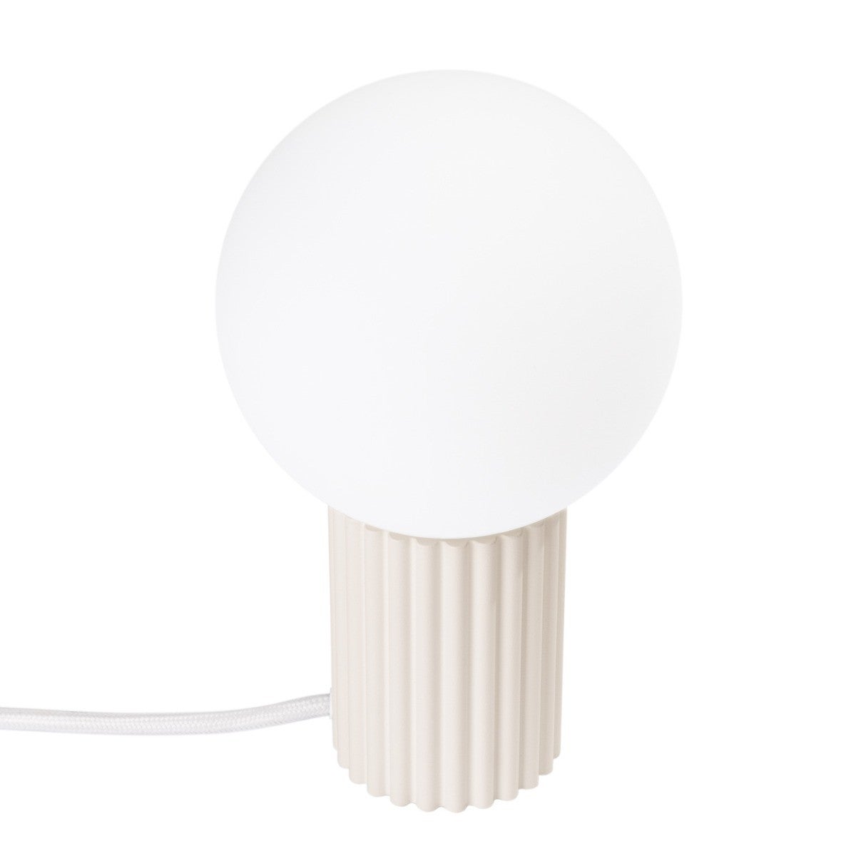 Lampa biurkowa nowoczesna HALO beżowo-biała 1xG9x8W Sollux Lighting