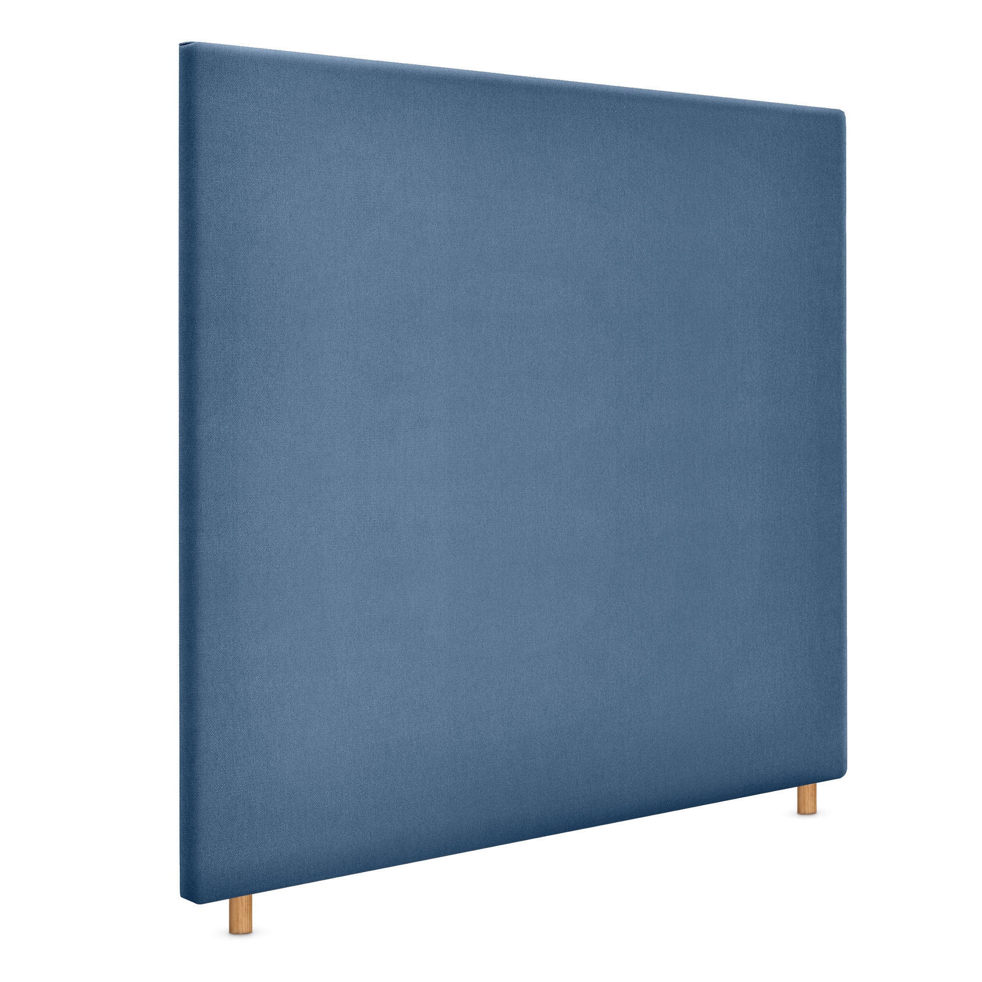 Dhome cabecero de tela aqualine liso hasta el suelo 145x120cm camas 135/140 - azul