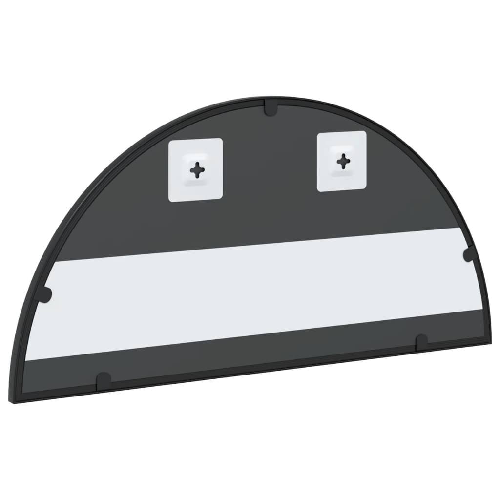 Maison Exclusive - Miroir mural noir 60x30 cm arche fer - 5