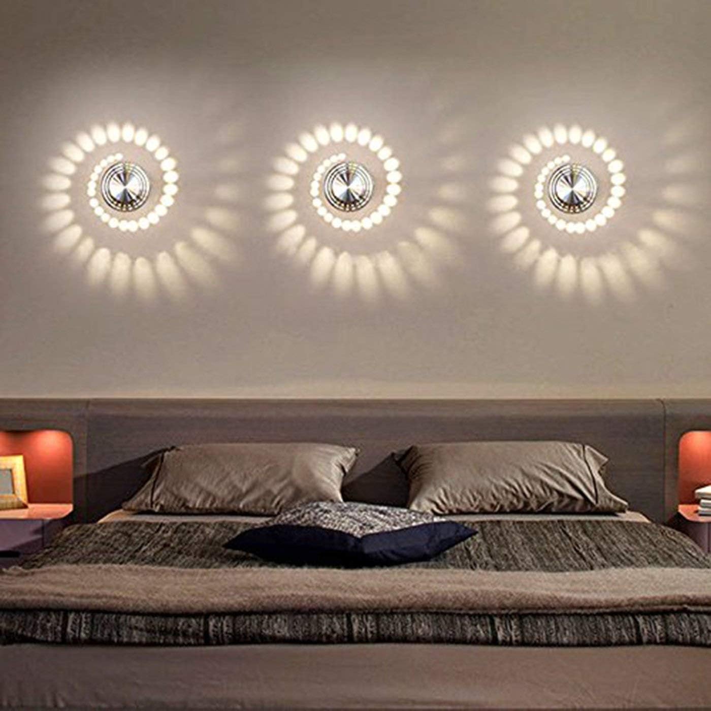 Kinkiet LED 3 W, aluminiowa lampa ścienna, oświetlenie łazienkowe, nowoczesna lampa ścienna - 3