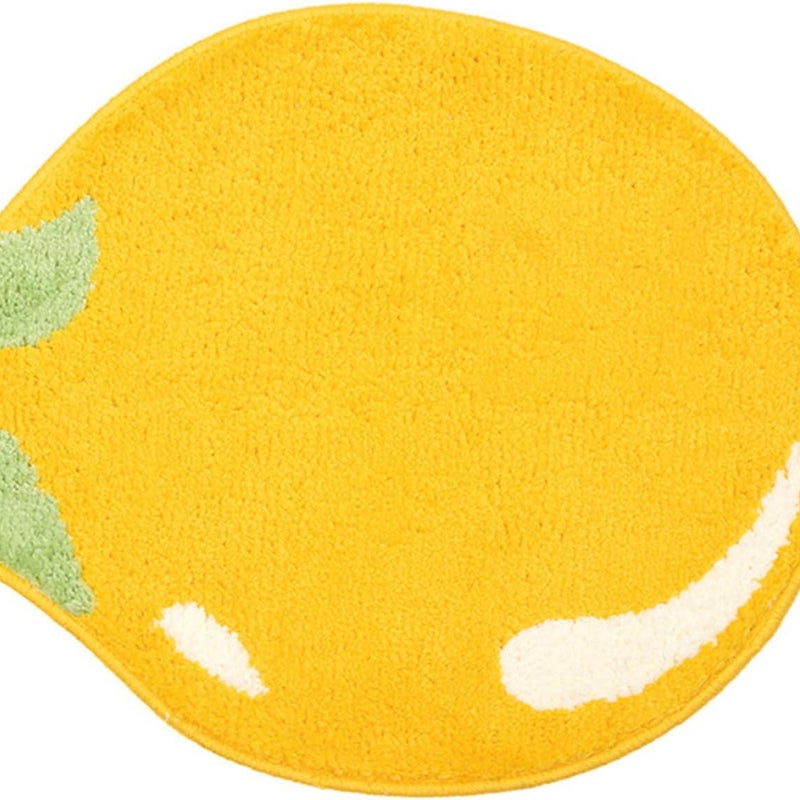 Urocza mata łazienkowa z motywem cytryny, antypoślizgowa mata z owocami, żółta mata kuchenna z motywem cytryny, dekoracja łazienki, zabawna mata dla