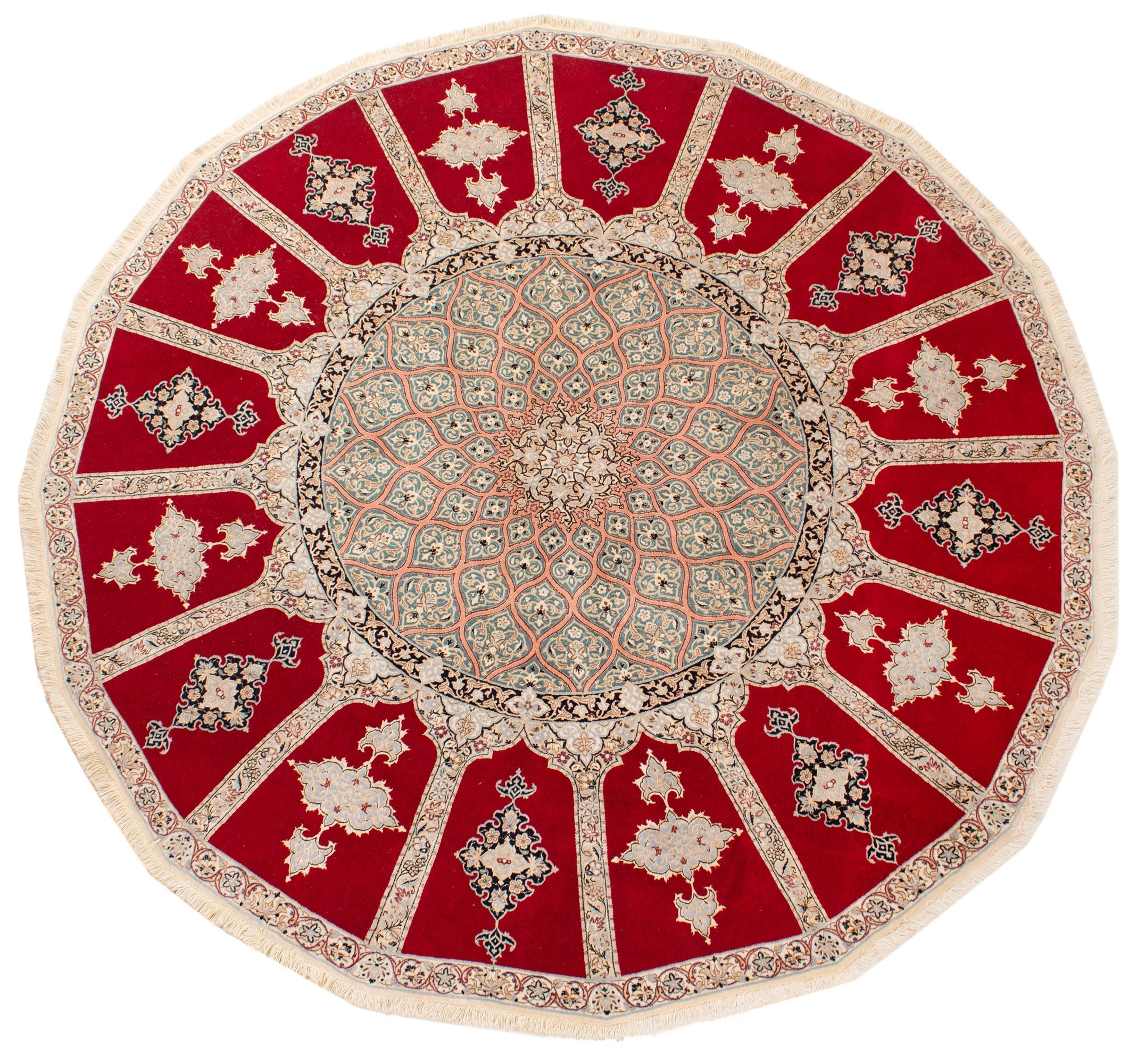 Tapis Persan Naïn Laine & Soie Fin