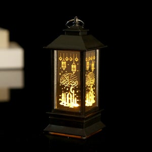 Ramadan Lanterna Ramadan, Decorazioni Ramadan, Luci Eid con motivo a stella di luna, lanterna dorata Eid Mubarak, regalo per bambini, per casa, tavolo, albero, attività, festa (bianco