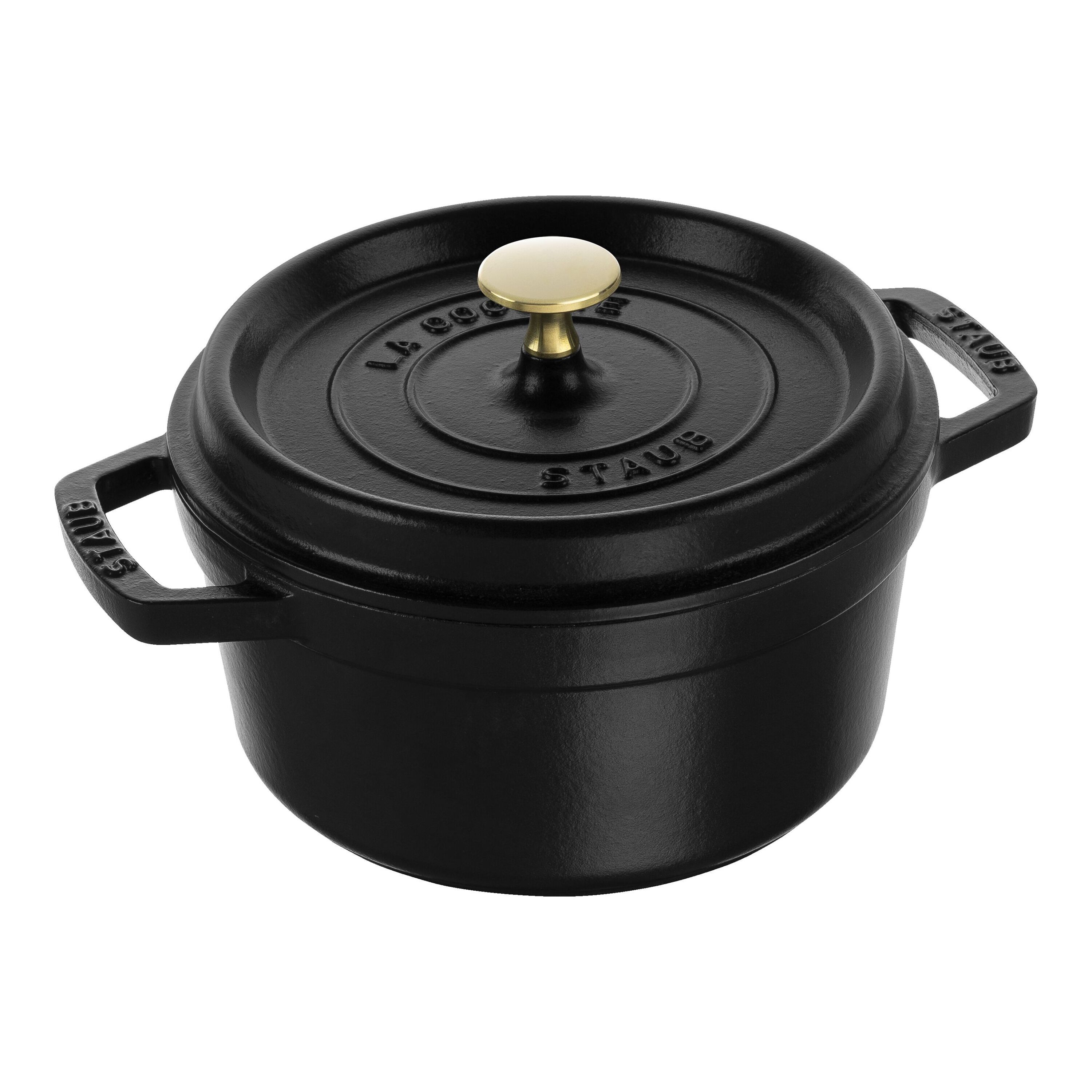 調理器具 STAUB LA COCOTTE 20cm Staub La Cocotte 20cm ronde, noir, fonte | Leroy Merlin