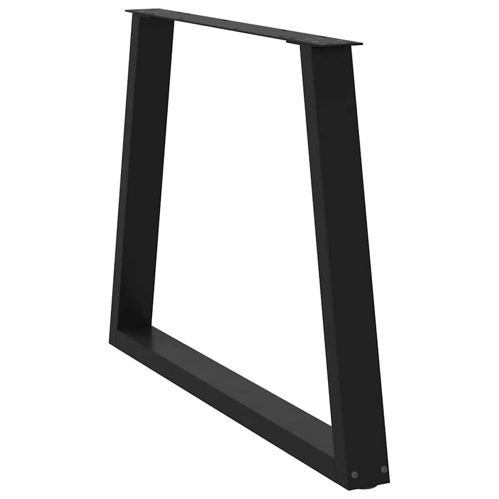 Pernas de mesa de jantar em forma de V 2 unidades de aço preto - COMFORTXL - 4