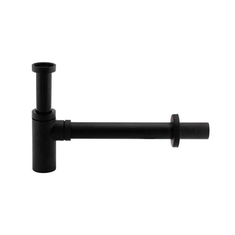 Siphon lavabo design finition noir mat - 4