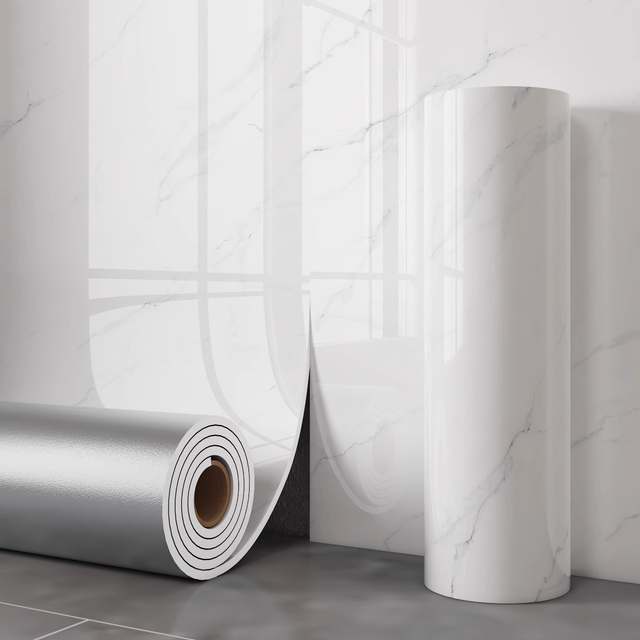 Autocolante de parede autocolante com efeito mármore, papel de parede decorativo impermeável para cozinhas e casas de banho, 60 cm x 3 m (1 rolo)