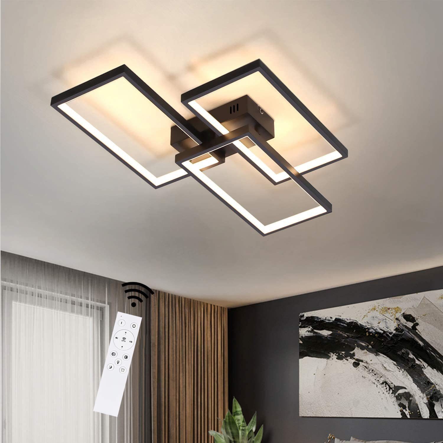 ZMH Nowoczesna metalowa lampa sufitowa LED